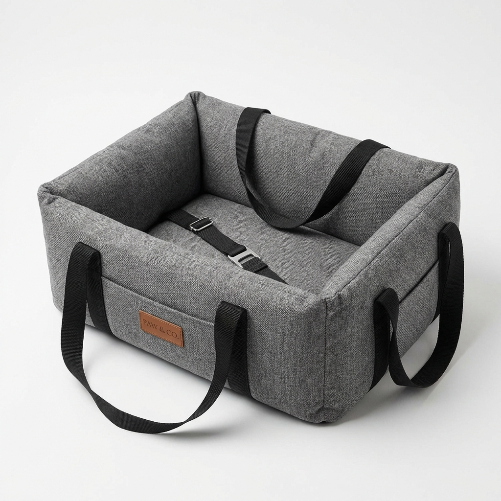 TruePet Hunde-Autositz in Grau