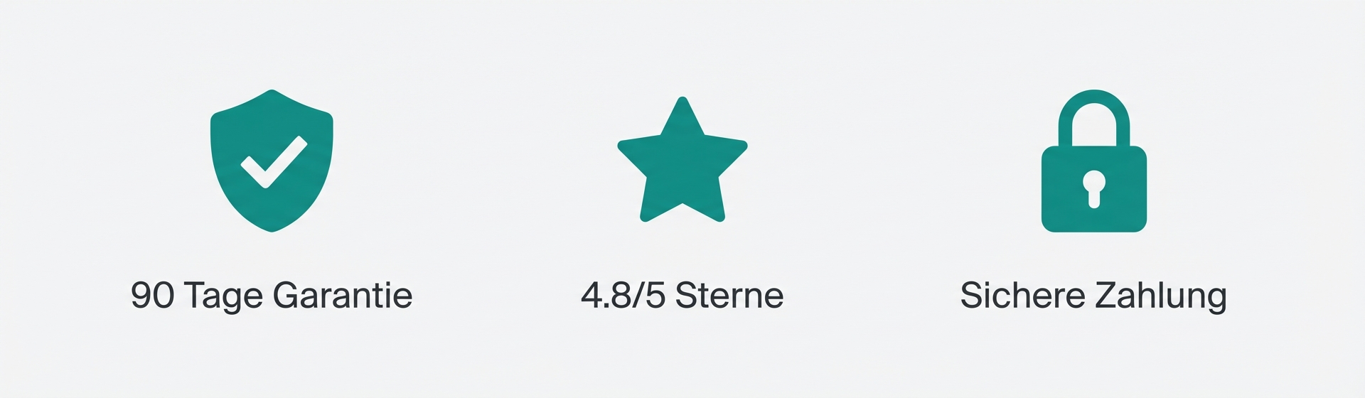 90 Tage Garantie | 4.8/5 Sterne | Sichere Zahlung