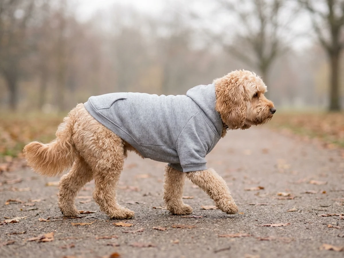 Hoodie mit Kapuze für Hunde, neutrale Produktansicht