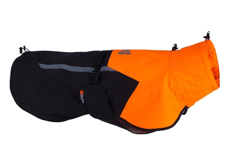 Non-stop dogwear Fjord Raincoat orange-schwarz