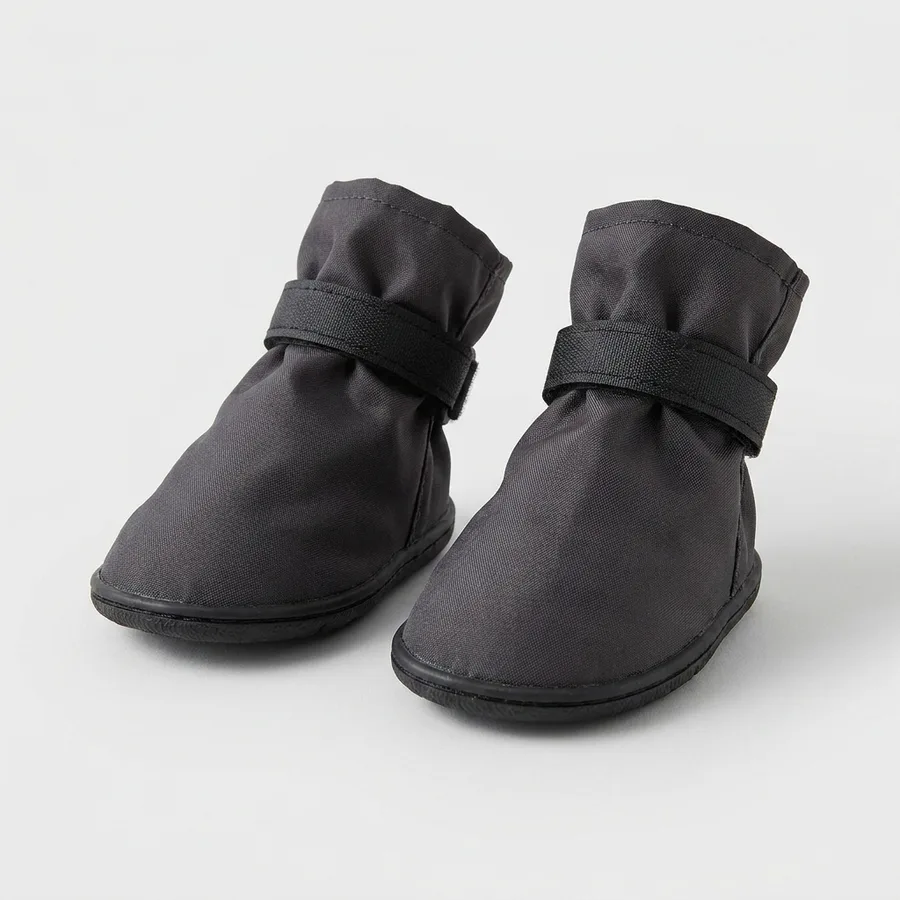 Dünne klassische Hundeschuhe mit einem Klettband, Kategorie-Beispiel