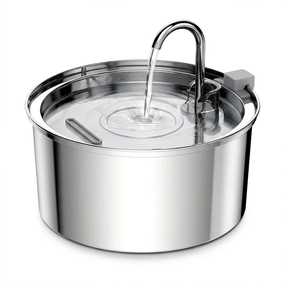 TruePet Edelstahl-Trinkbrunnen 3,2 Liter