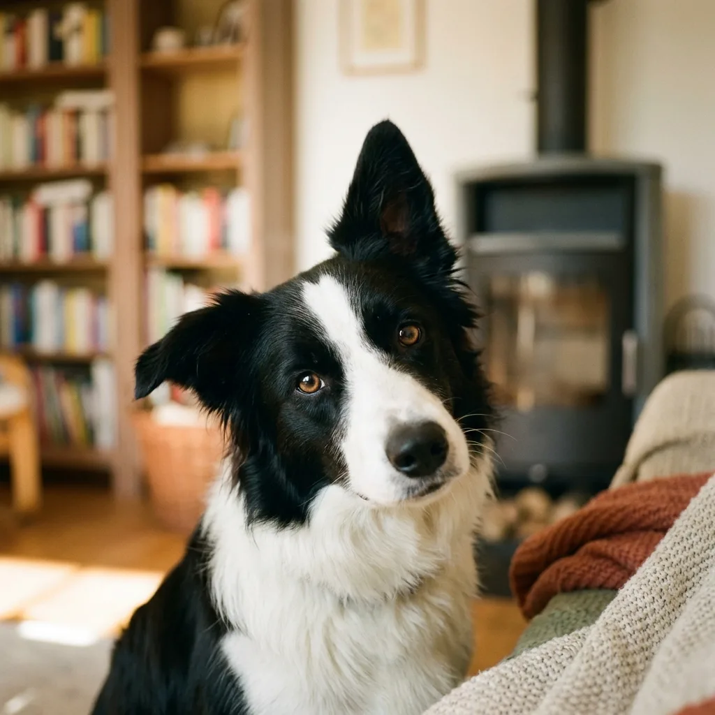 Aufmerksamer Hund mit gespitzten Ohren