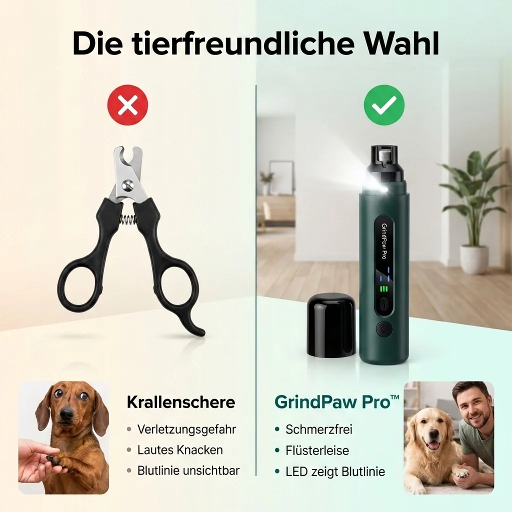 Vergleich Krallenschere vs Krallenschleifer