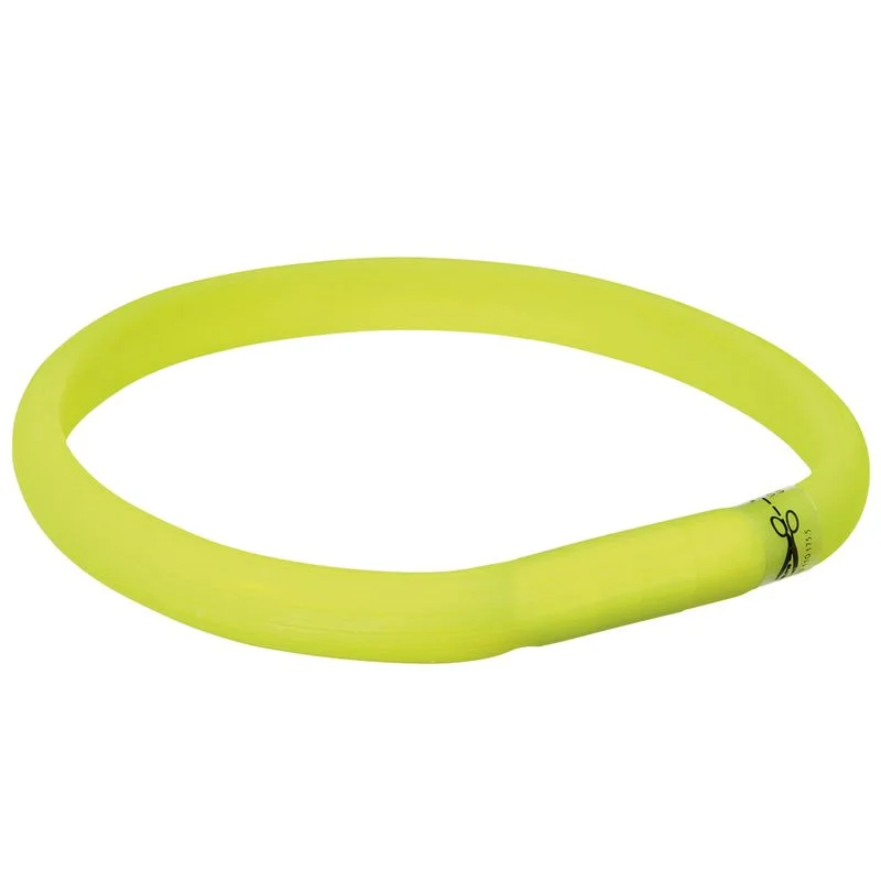Trixie USB Leuchthalsband in Grün