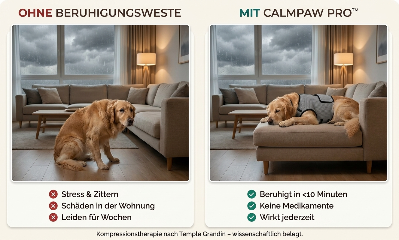 Vergleich: Beruhigungsmittel vs Kompressionsweste